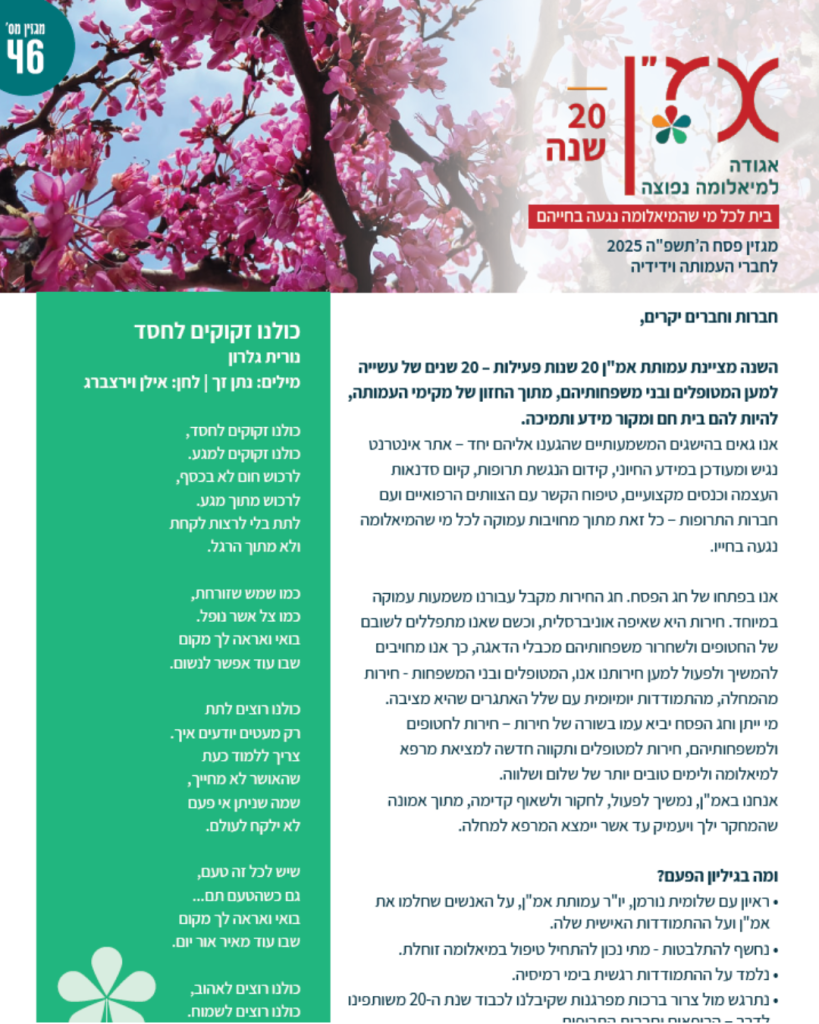 מגזין פסח 2025